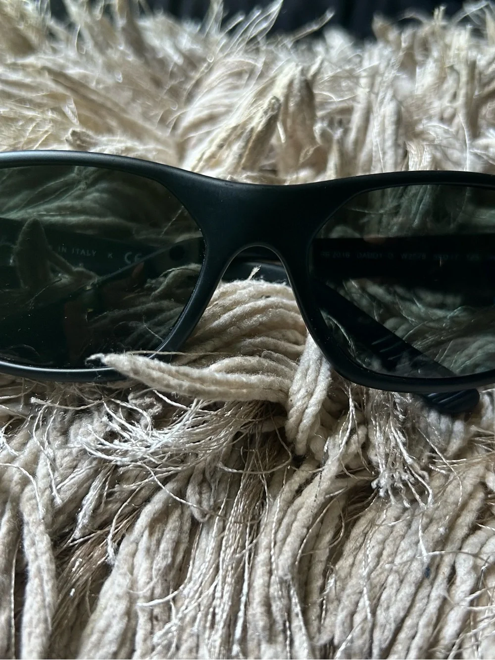 Ray-Ban Black Frame Green Lens Sunglasses